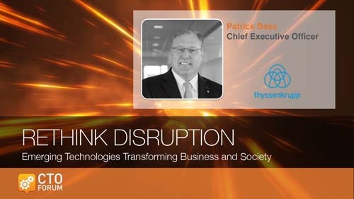 Preview of Keynote by thyssenkrupp North America CEO Patrick Bass at RETHINK DISRUPTION 2018