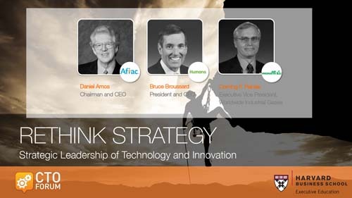 Preview of Q & A Session featuring Aflac CEO Daniel Amos, Humana CEO Bruce Broussard, and Air Products Corning Painter at RETHINK STRATEGY 2017