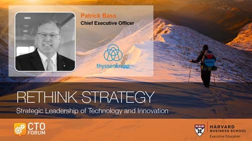 Executive Keynote by thyssenkrupp North America CEO Mr. Patrick Bass at RETHINK STRATEGY 2018