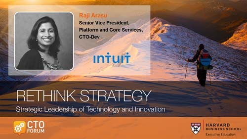 Executive Keynote by Intuit SVP Platform & Core Services, CTO-Dev Ms. Raji Arasu at RETHINK STRATEGY 2018