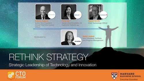 Q & A Session featuring Walgreens Boots Alliance Anthony Roberts, Walmart Fiona Tan, Bank of America Howard Boville with Teradata Robin Landeck at RETHINK STRATEGY 2019