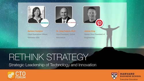 Q & A Session featuring Siemens USA Ms. Barbara Humpton, Halliburton Dr. Greg Powers, Pinterest Mr. Jeremy King at RETHINK STRATEGY 2019