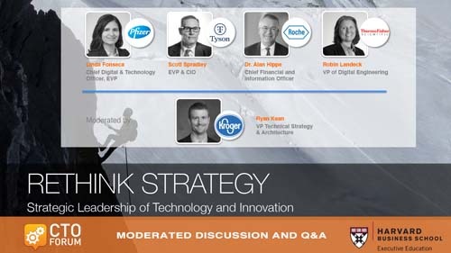 Q&A: Pfizer’s Lidia Fonseca, Tyson Foods’ Scott Spradley, Roche’s Dr. Alan Hippe, Thermo Fisher Scientific Robin Landeck and Moderated by Kroger Ryan Kean at RETHINK STRATEGY 2020