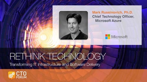 Keynote by Microsoft CTO Dr. Mark Russinovich “Cloud Computing” at RETHINK TECHNOLOGY 2018