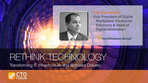 Keynote by Northwestern Mutual’s Karl Gouverneur “Software or Nowhere” at RETHINK TECHNOLOGY 2018