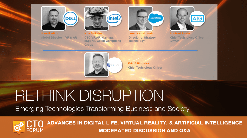 Executive Roundtable on Digital Life, Virtual Reality & Artificial Intelligence at RETHINK DISRUPTION 2018
