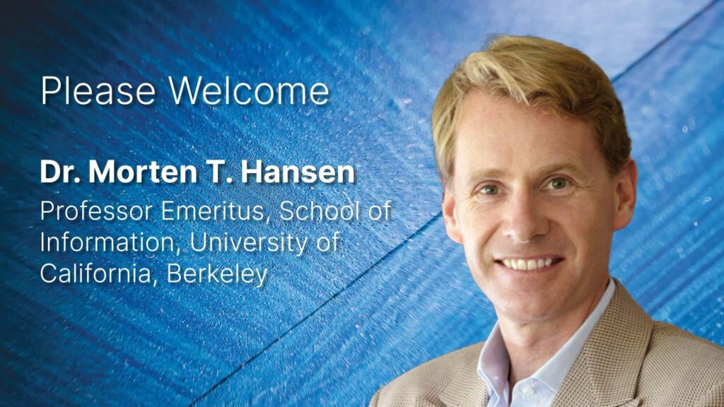 Keynote Address by Professor Morten Hansen at TECHNOLOGY MANAGEMENT SERIES MODULE 4