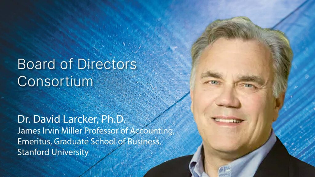 Keynote Address by Professor David Larcker at TECHNOLOGY MANAGEMENT SERIES MODULE 5
