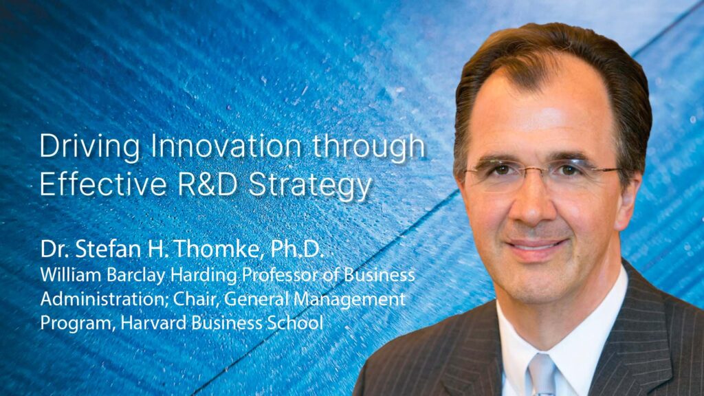 Keynote Address by Professor Stefan Thomke at TECHNOLOGY MANAGEMENT SERIES MODULE 6